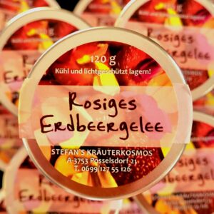 Rosiges Erdbeer Gelee